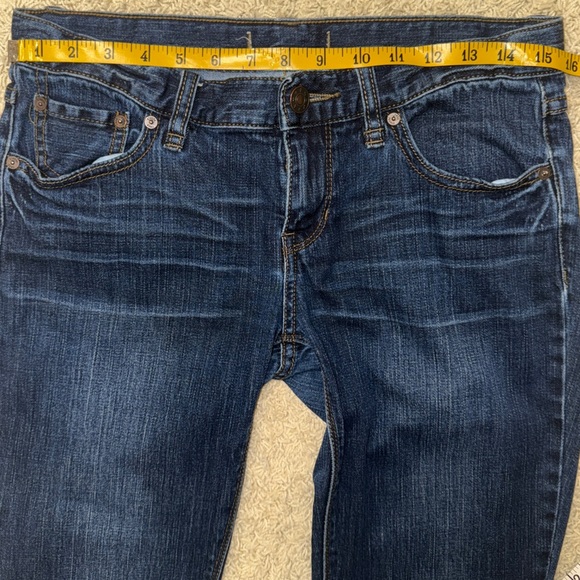 Free People Tijuana Skinny Jeans Stretch Dark Blue Wash Minimalist Size 28 - Picture 9 of 11